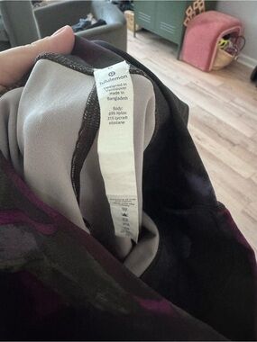 lululemon athletica Purple Floral-Print high rise leggings unicorn